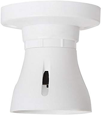 Mr.Gadget's Solutions Bayonet Batten White Ceiling Lamp Holder BC B22 Light Bulb Socket Lamp Fitting