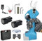 Vothen Elektrische Gartenschere 30 mm, professionelle elektrische Gartenschere mit 2 2 Ah Akku, 0,9 kg, super leicht, zum Beschneiden von Oliven, Obstbaum, Pruning Tools, Blau