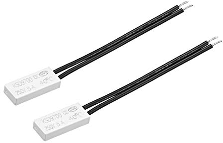 sourcing map 2 STK. Normalerweise Temperaturschalter schließen, 40℃ N.C 5A Thermoschalter Thermostat Bimetall Temperaturregler