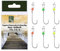 Zite Fishing Tungsten Cheburashka Pro Sharp Rigs Set | 6 STK UL Cheburaschka Forellen-Haken | Baitholder Hooks #4 - #8 mit 0,5g/0,7g/1,0g Neon UV Aktiver Tungstenperle | Ultra Light Forellenköder (#4)