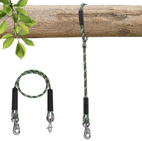 Adjustable Tree Swing Rope Heavy Duty Hammock 5.6Ft(67),360°Rotation Tree Swing Hanging Strap 1000LBS for Outdoor Swings Hammock Playground Set Accessories,1 Pcs of Green