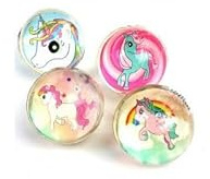 LP Divertissements Balle rebondissante Licorne Mix 3cm