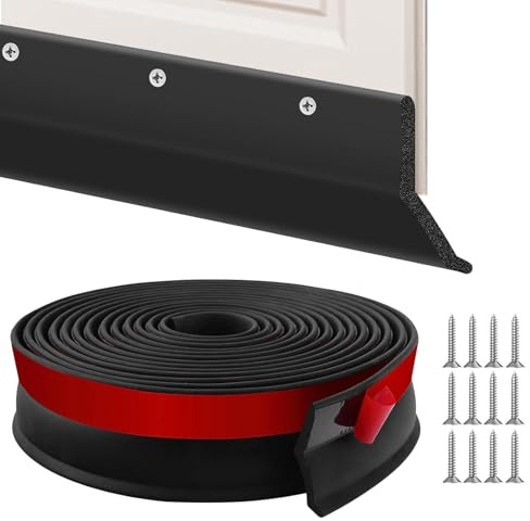 Garageport tätning garage dörr gummitätning självhäftande tätningsremsor universell tätning garageport gummiläpp med spikar för lagerhallar (3 m/118 tum)