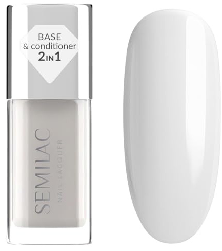 Semilac Smoothing Base 9ml - Base Coat lisciante per smalto classico, bilanciante, rinforzante e autolivellante
