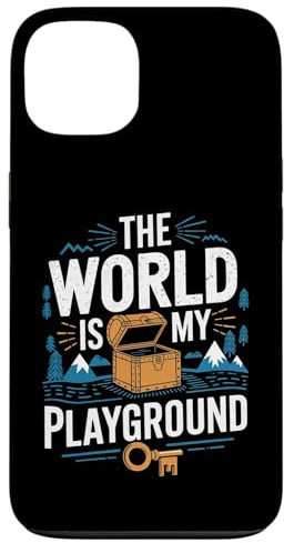 Custodia per iPhone 13 Geocaching Il mondo è il mio parco giochi divertente Geocacher
