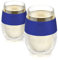 HOST Set di 2 Coppe della Costituito da 2 Bicchieri Refrigeranti da Congelatore Dotati di Isolamento a Doppia Parete, Bicchieri per Vino Rosso e Bianco, 250 ml, Blu