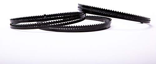 Set med 3 Encut högpresterande bandsågblad 1790 x 6 x 0,65 mm, 6 ZpZ verktygsstål, träsågblad för t.ex. Holzstar HBS 251
