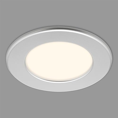 BRILONER Faretto da Incasso LED 230V, Faretto LED Bagno Ip44, Faretto da Soffitto Dimmerabile In Continuo, Spot LED, Spot da Soffitto Piatto, Lampada da Bagno
