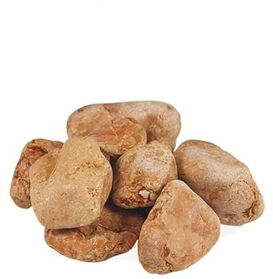 VIRSUS Ciottoli Marmo Rosso Verona, Sacca da 25kg, Sassi con Angoli arrotondati per Decorazione Ornamento Giardino, Pietre Naturali per Vaso Fiori, Acquario, Diametro 15-25 mm