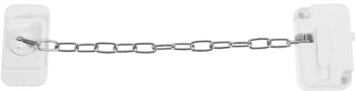 Cerradura De Cadena Para Puerta Pestillo Adhesivo De Fundición De Acero Inoxidable Protector De Cadena De Seguridad Para Puerta Interior Acabado En Níquel Cepillado