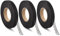 Utapossin 3 Rollen Saumband Zum Aufbügeln, Bügelband Zum Kürzen Von Gardinen, Saumband, Bügelband, Saumband Selbstklebend, Gardinenband Zum Aufbügeln, Nahtband (192 M) (schwarz)