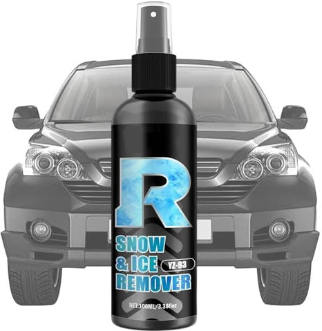Deicer per parabrezza auto, spray per la rimozione del ghiaccio | Agente di rimozione del ghiaccio per auto a lunga durata, spray per sciogliere il ghiaccio da 100 ml per prevenire l'appannamento del