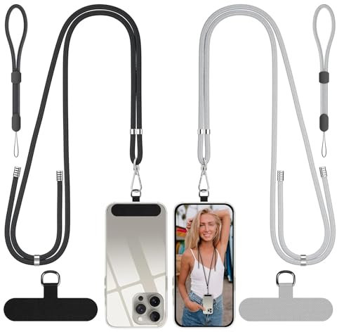 XLTXWD 2 Pack Mobile Phone Lanyard, Phone Strap for Neck Strap Compatible with Most Mobile Phones