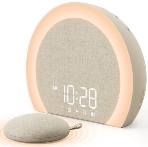 ANJANK Extra Lauter Wecker mit Kabelloser Vibration,Lichtwecker & Vibrationswecker für Tiefschläfer,Jugendliche,9-Farben Nachtlicht,Doppelalarm,8 Wecktönen,0-100% Dimmer,Digital Alarm clock für Kinder