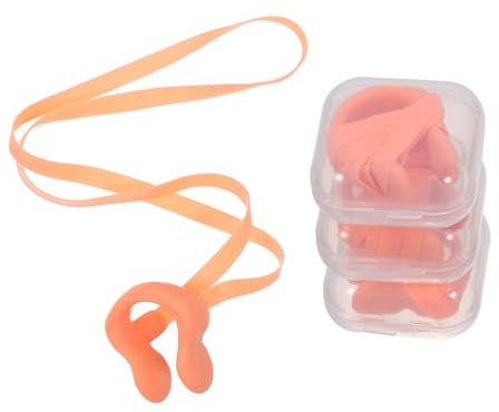 Mikinona 4pcs Premium Latex Nose Clips for Swimming with Wear-resistant Design, Prevents Water Entering Nose, Suitable for Grownups and Children during Swimming Lessons