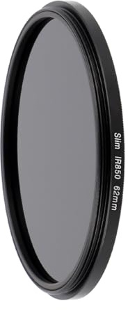ayex 850 nm IR-filter 62 mm – extrem infraröd fotografering för kamera och objektiv