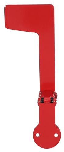 VALICLUD Banderín de Reemplazo para Buzón Exterior de Hierro Rojo Plegable, Accesorio Decorativo Resistente Intemperie para Buzones de Jardín, Señal de Buzón para Correo Saliente, Montaje