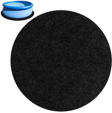 3m Pool Bodenplane Rund, Poolunterlage 305cm Rund, Pool Unterlage Outdoor, Bodenschutzmatte für Pools, UV-beständig & Reißfest Schwimmbecken Unterlage, Rutschfeste Pool Bodenmatte für Garten & Rasen