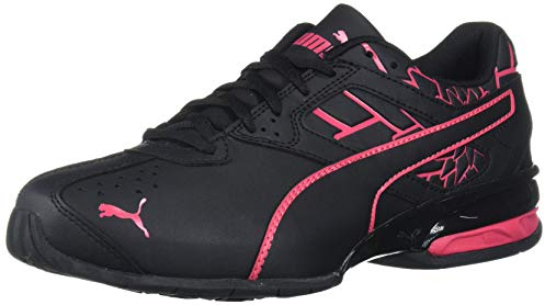 PUMA Damen Tazon 6 Cross Trainer Sneaker, Black Red Rose, 39 EU