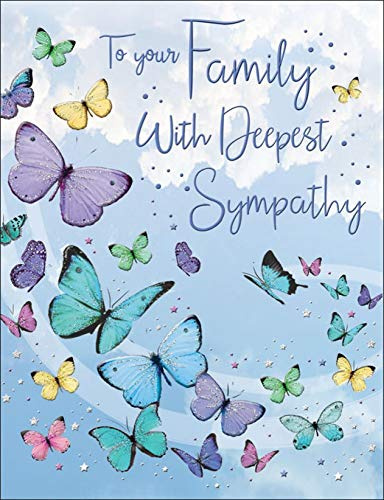 Regal Publishing Tarjeta de condolencias familiar de 20,3 x 15,2 cm, color verde
