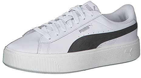 PUMA Damen Vikky Stacked L Sneakers, Weiß (White/Black), 42 EU