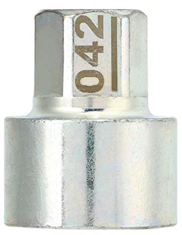 Keenso Enchufe de Tuerca Antirrobo, Llave de Bloqueo de Rueda Reemplazo de Enchufe de Tuerca Antirrobo para 1 3 5 6 7Series X1 X2 X3 X4 X5 X6 Z4(042) Pernos de Rueda