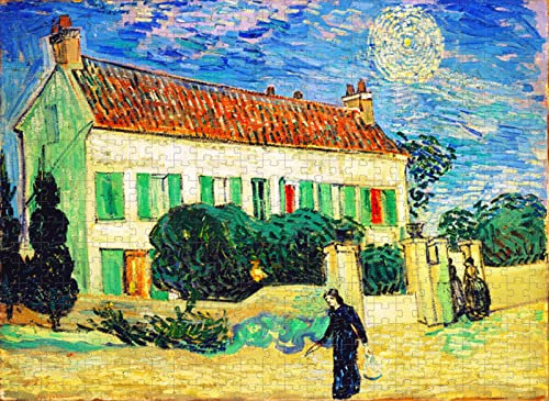 Adult Jigsaw 4000 Pieces Van Gogh Star House Festival Puzzle Kids Toys