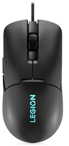 Lenovo Legion M300s RGB Gaming Mouse (6 pulsanti programmabili, fino a 8000 DPI, compatibile con NVIDIA reflex) - Shadow Black