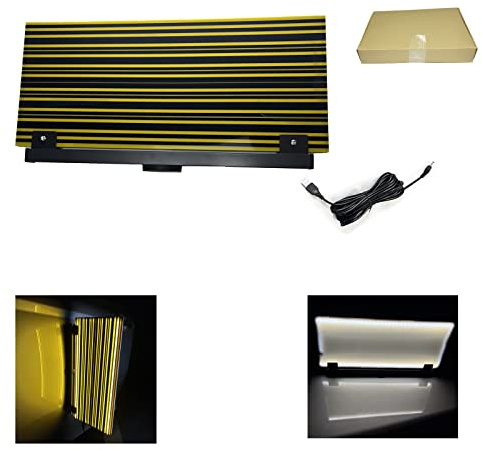CYGOODS Lampada di ispezione per ammaccature LED 5.5W 68 LED senza vernice, strumento per la rimozione di ammaccature auto, supporto magnetico con cavo USB da 5M