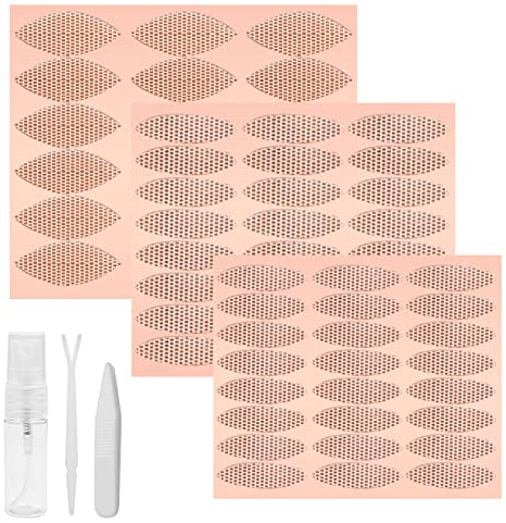 660 pcs Schlupflid Tape Streifen Unsichtbar Schlupflider Stripes Augenlidklebeband Eyelid Lifting Stripes Netz Double Sided Eyelid Tape mit Pinzette Gabelstange für Augenlid Korrekturstreifen