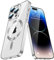 QIWEIQING Magnetic Case for Samsung Note 10 Plus with MagSafe Wireless Charging, Clear Back Anti-Fingerprint Scratch Camera Protector Slim Fit Case Crystal for Galaxy Note 10 Plus. Silver YIX