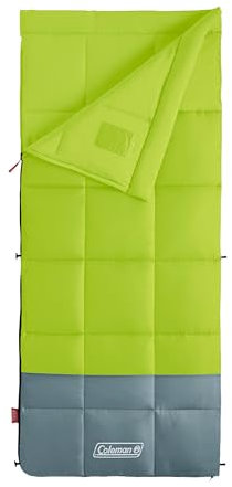 Coleman Kompact 30°F Sleeping Bag, Cool-Weather Adult Sleeping Bag with Heat Retention, Stuff Sack, & Snag-Free Zipper