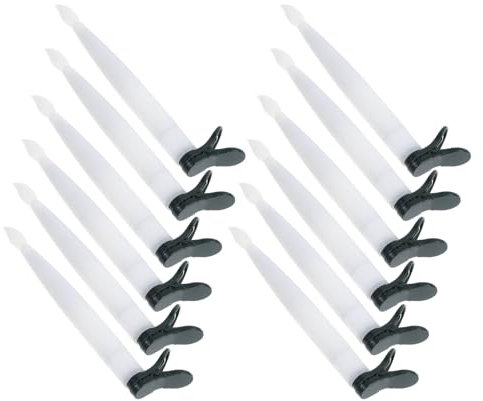 HOMSFOU Led Christmas Tree Decor Candles with Clips Hooks Festive Tree Taper Candles for Holiday Lights