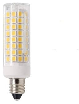 YSJX Lighting, Confezione da 10 lampadine a LED a mais AC220V G4/G9/E11/E12/E14/E17 9W dimmerabili in ceramica + PC Light 102 LED(Warm White,E11)