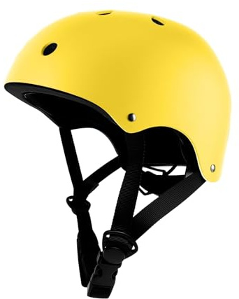 Voarge Kreativt äventyr Barncykel Hjälm Storlek S, Justerbar 48-56 cm Ventilerad Anpassningsbar Dekoration, ABS & EPS Hjälm för Alla Former av Cykelaktiviteter (Gul, S)