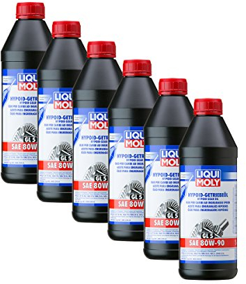 6x LIQUI MOLY 4406 Hypoid-Getriebeöl (GL5) SAE 80W-90 1L