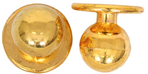 3er Pack Kochknöpfe Kochknopfset Kugelknöpfe für Kochjacken (3 * 12Stk.) (Gold)