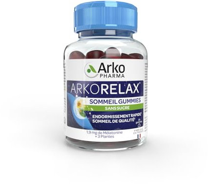 Arkopharma - Arkorelax Slemmeil Gummies - Suplemento dietético para dormir rápido y sueño de calidad, sin dependencia, 30 gomitas
