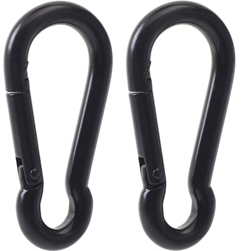 SEPWIK Carabiner Clips, 316 Stainless Steel Carabiner Clip, Heavy Duty Carabiner Hooks, Keychain Carabiners, Multi-Purpose Spring Snap Hook for Dog Leash, Outdoor Camping, Swing, Hammock