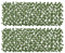 Outsunny 2 Setos Artificiales en Rollo 2x1 m Cada Pieza Seto Artificial Ocultación Jardín de Seda Extensible con Protección UV Decoración para Terraza Patio Aire Libre Verde