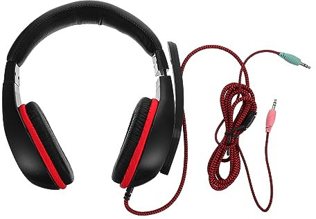 Hemobllo Cuffie Da Gioco Sovraurali Con Microfono Auricolari Stereo Per Ragazza e Viaggio Compatte e Leggere Senza Rumore