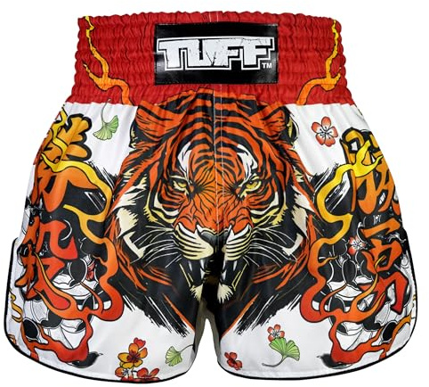 Tuff Sport Muay Thai Boxningsshorts, Retro Styles, Klassisk Slim Cut, MMA, Kickboxning, Träningsset