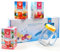 Teekanne Frio Geschenkbox mit Teeglas & Deckel, 3 Frio Sorten: Himbeer-Zitrone, Kokosnuss Hibiskus, Eistee Pfirsich - je 18 Teebeutel pro Box, ohne Strohhalm, perfekt zum Verschenken