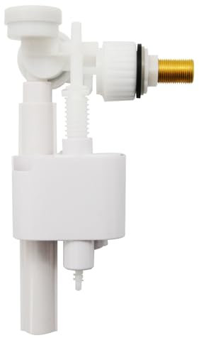 Mendorio Valve de Remplissage Latérale WC,G3/8 Modèle Universel de Vanne de Remplissage Latérale,Flotteur à Hauteur Réglable, Raccord en Laiton et Filtre Amovible-Vanne de Flotteur Latérale, 1 Pièce.