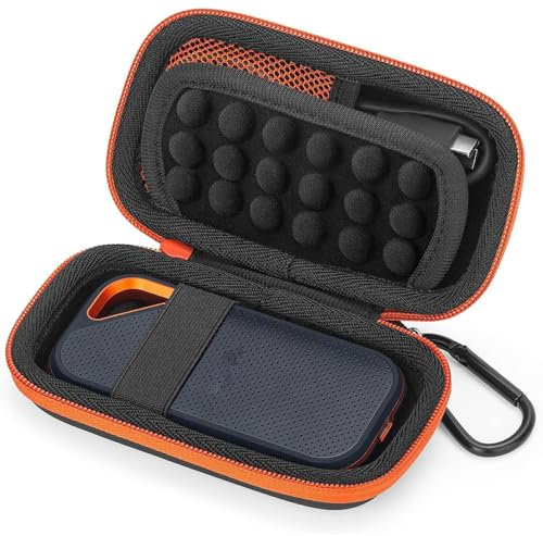 Guscio duro Borsa per il trasporto Scatola di immagazzinaggio per E60 E30 E80 E81 SSD Solid State Drive caso della copertura protettiva (Interno Nero Velluto)