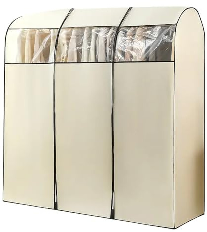 JSFYJZYZ Fundas Ropa Armario Extra Ancha para Perchero de Suelo, Fundas Ropa Burro Ropa Funda Fácil Instalación(180x50x180cm/70x19x70in)