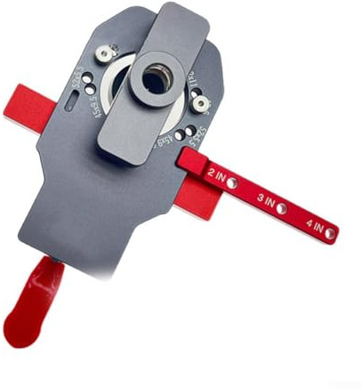 Plantilla de bisagra oculta de 35 mm para puertas de armario, guía de perforación profesional 2 en 1 con abrazadera rápida para bisagras de copa de 35 mm, compatible con varios B (C)