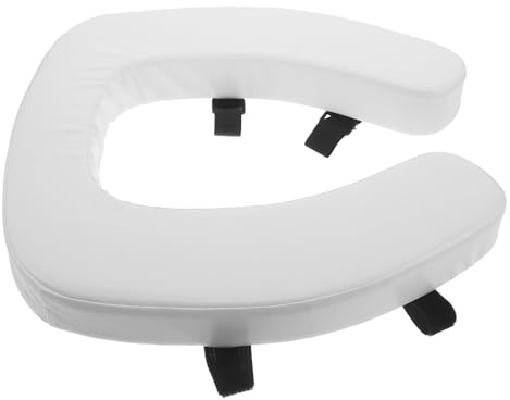 UTHCLO Cojín Acolchado Lavable para Asiento de Inodoro Elevado Capa Extra Suave Asiento Elevado para Personas Mayores y Adultos Baño