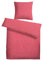 Carpe Sonno Seersucker Bettwäsche 135x200 Baumwolle | Sommer Bettwäsche kariert Bettbezug 135 x 200 | Kühlende Sommerbettwäsche Bügelfrei Bettwäsche-Sets | Rot Weiße Bettwäsche Baumwolle 135x200