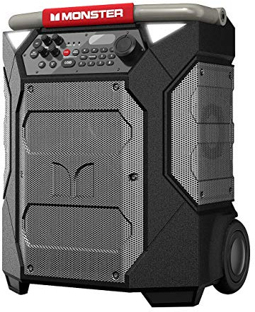 Monster Rockin’ Roller 270 Indoor/Outdoor Portable Bluetooth Speaker | up to 200W of 270 Degree Sound & up to 100 Hours of Playtime